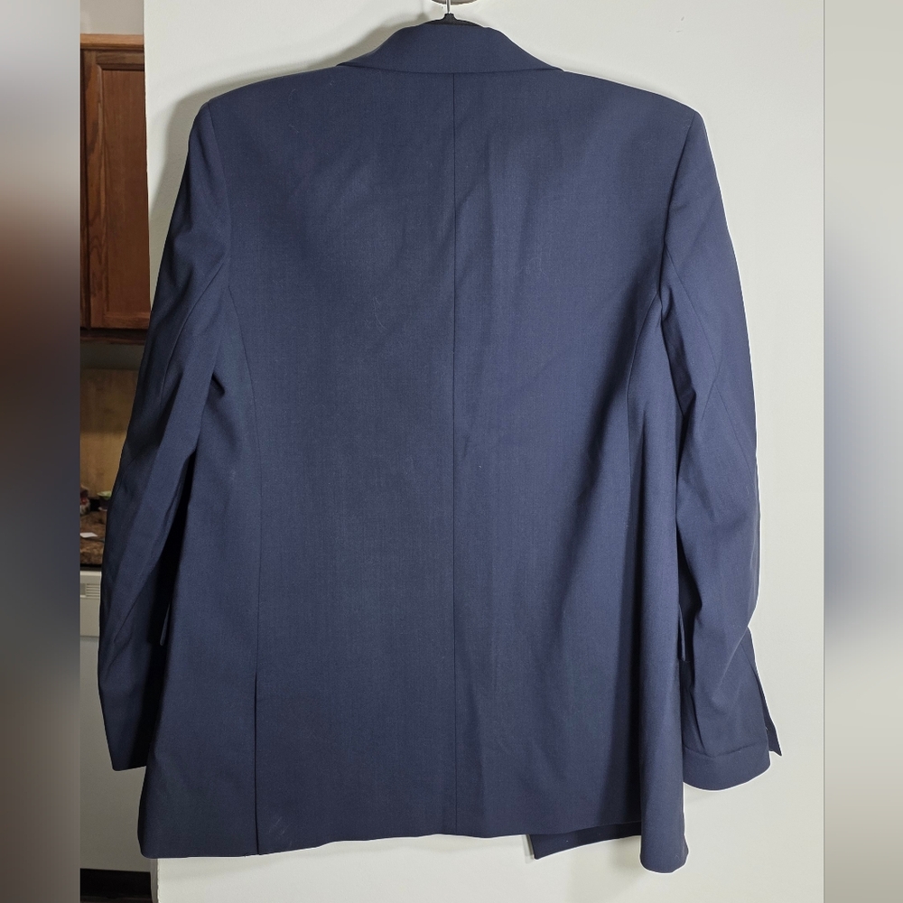 Theory Navy Single-Button Blazer - image 7